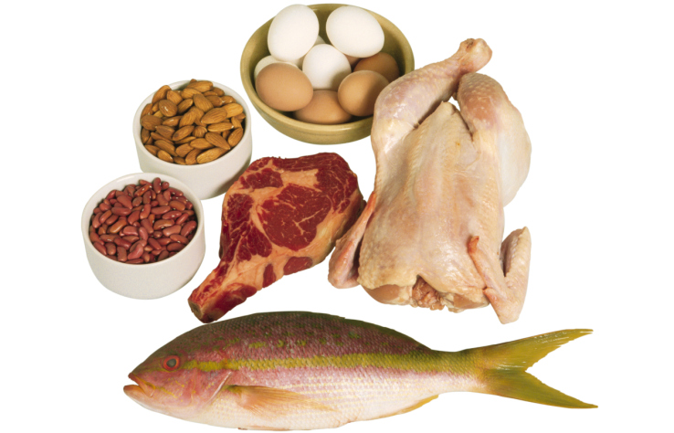 grains seeds red meat
